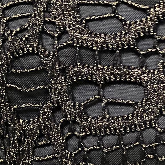 Willi Smith Metallic Bronze Lace Overlay Pencil Skirt Size 6 NWOT - Picture 3 of 8